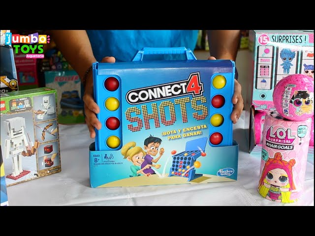 Vídeo relacionado con Hasbro Gaming Connect 4 Shots Game, 2 Jugadores, Multicolor, 5.71 x 31.7 x 29.2 cm