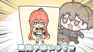 【手描き】獅子堂あかりの露出度にママになっちゃう叶【にじさんじ/叶/獅子堂あかり】