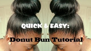 HAIR TUTORIAL| High Bun for Relaxed Hair (Quick and Easy)
