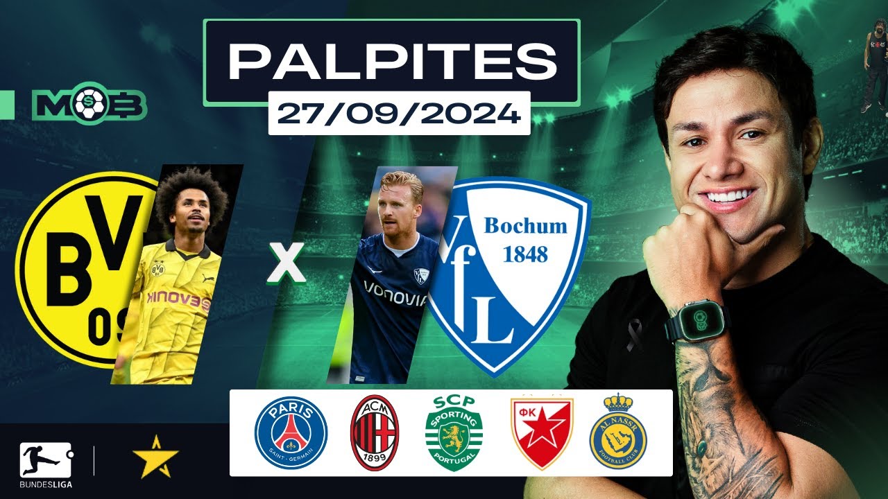 PALPITES DE FUTEBOL PARA O DIA 27 09 2024 + BILHETE PRONTO (SEXTOU NO MUNDO BET)