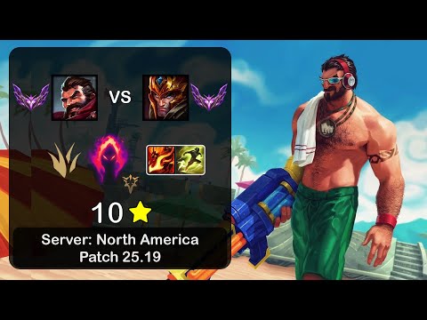 Graves Jungle vs Jarvan IV - NA Master - Patch 25.19
