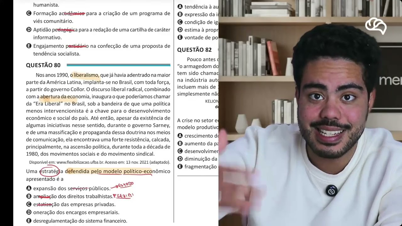 Resolução em Vídeo — Questão 80 ENEM 2025 Belém