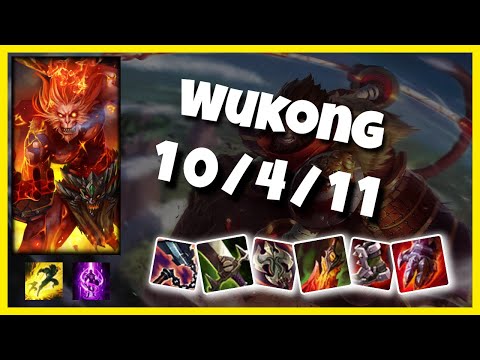 Wukong vs Aatrox 11.1 Top Lane S11 Challenger Gameplay (10/4/11) - NA