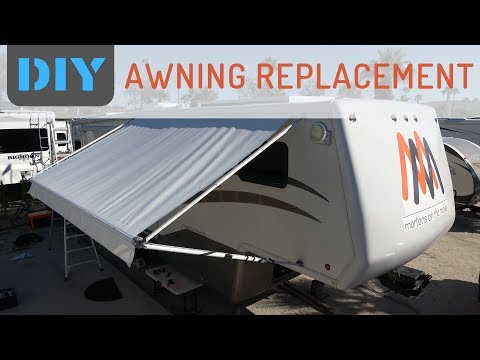 How Easy is it to Replace RV Awning Fabric? - Replacing A&E Awning & Slide Topper with Tough Top