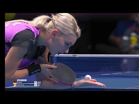 ETTU 2023 Malmo Women's Final Han vs Bernadette Szocs.. Amazing rally