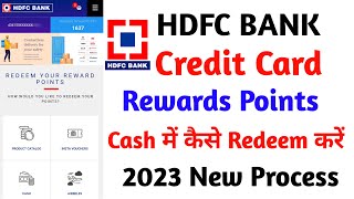 HDFC Credit Card Reward Points Cash Redeem 2023 New Process | HDFC Bank Credit Card Reward Policy
