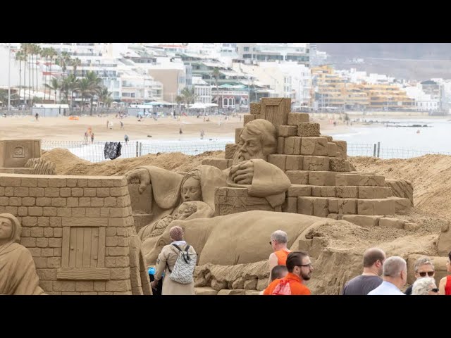 El Belén de Arena de Las Canteras celebra su 20º aniversario con un homenaje a Gran Canaria