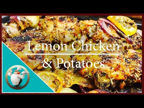 How to make Lemon Chicken & Potatoes | Easy Greek Lemon Chicken Recipe