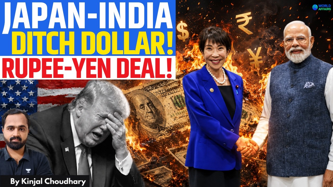 De-Dollarisation: Japan-India To Sign Historic Rupee-Yen Deal! Takaichi Visit Worries China |Kinjal