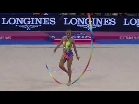 Cindy GALLEGOS BARRERA (MEX) ribbon - 2015 Stuttgart worlds Qualifs