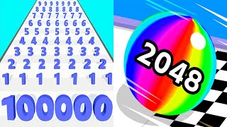 Number Master VS Ball Run 2048 - All Levels Gameplay Android iOS Ep 4