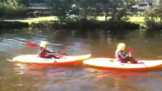 preview picture of video 'kayaking at Baltinglass Outdoor Education Centre Wicklow Ireland'
