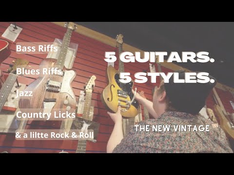 5 TNV Guitars - 5 Styles - Bass Riffs, Blues Riffs, Jazz, Country Licks and a Little Rock and Roll
