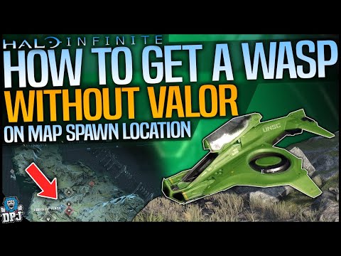 Halo Infinite: HOW TO GET A WASP WITHOUT VALOR FOB RANK - On Map Wasp SECRET Spawn Location - Guide