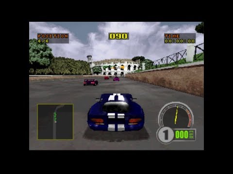 Test Drive 6 (1999) PSX Intro + Gameplay - Rome