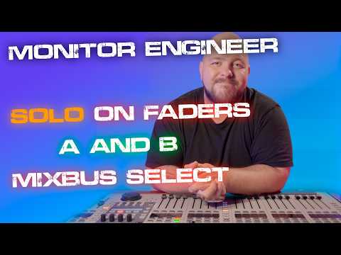 Quick WING Tips - Monitor Engineer Setup - Solo A & B on Faders