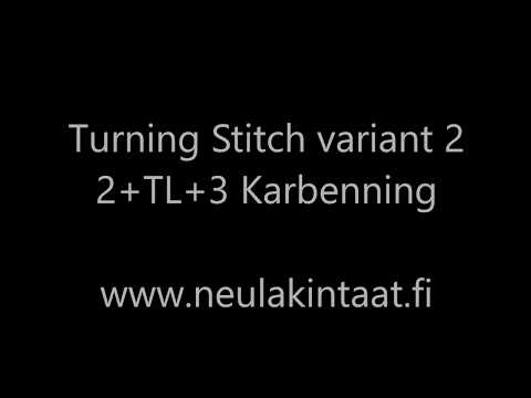 Nalbinding - Turning Stitch 2+TL+3 - Karbenning
