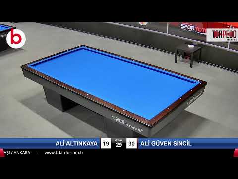 ALİ ALTINKAYA & ALİ GÜVEN SİNCİL Bilardo Maçı - 2022 ERKEKLER 1.ETAP-8.TUR