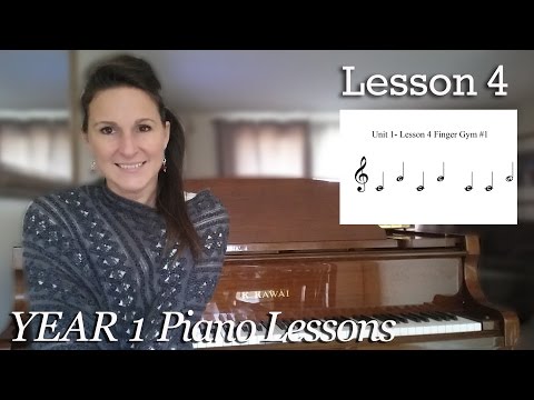 Lesson 4: Finger Gym Exercises - Beginner Piano Course - Year 1, Unit 1
