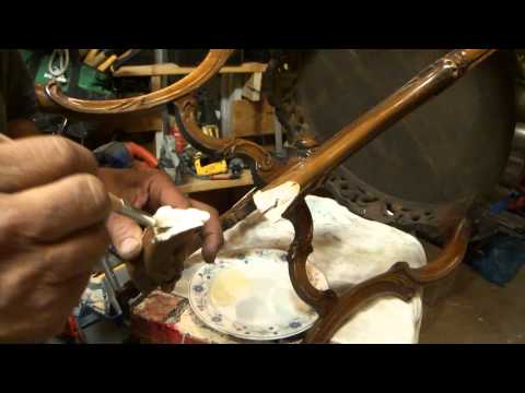 How To Fix A Broken Vintage / Antigue Wood Leg Table by Greg Zanis
