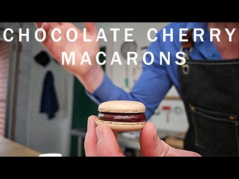 Chocolate Cherry Macarons - French Macarons: Worth The Calories (And Tears)?