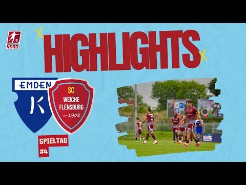 4. Spieltag Regionalliga Nord 25/26 | BSV Kickers Emden - SC Weiche Flensburg 08 | Highlights