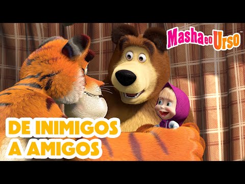 Capa de Masha e o Urso 👱‍♀️🐻 🤗 De inimigosa amigos 🙌 Coleção de desenhos animados