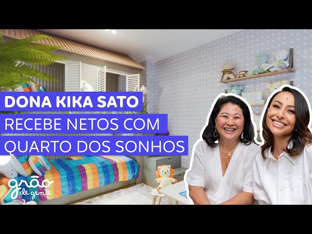 KIKA SATO MONTA QUARTO DOS SONHOS PARA NETOS EM SUA CASA