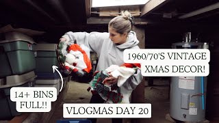 awesome finds! exploring my nanny's Christmas decorations in my childhood home | Vlogmas Day 20