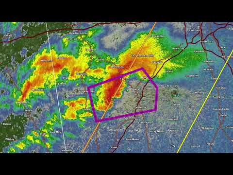 Tornado Emergency + Debris Fallout - Franklin to Newnan, GA (3-25-2021)