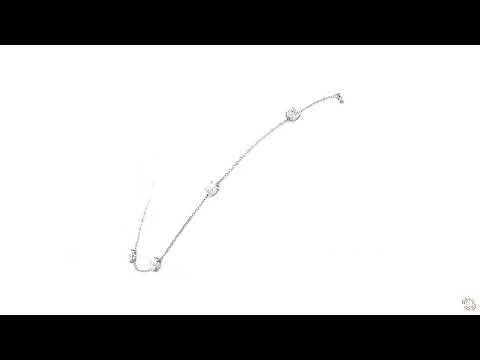 Necklace with pendant Platinum - 6.50ct. tw. Diamond (Lab-grown) - Station Necklace video