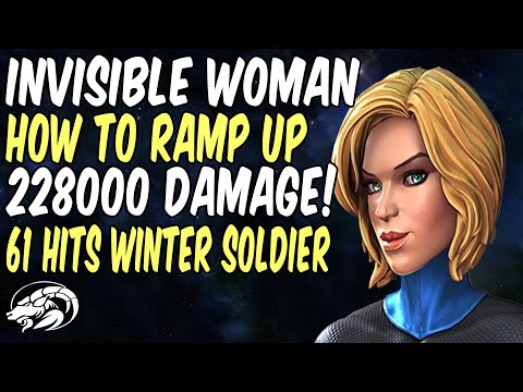 Invisible Woman How To Ramp Up Big Damage 228K  | Marvel Contest of Champions