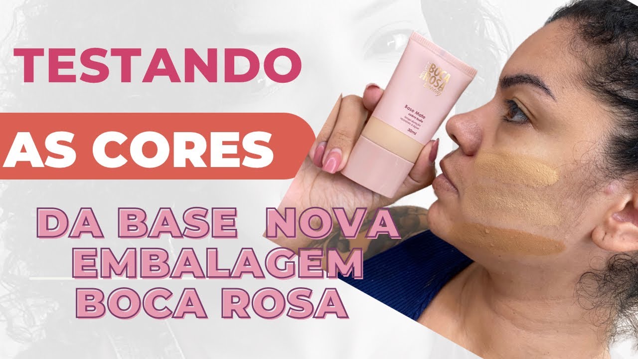TESTANDO CORES ANTÔNIA ADRIANA E JULIANA DA BASE BOCA ROSA NOVA EMBALAGEM