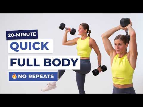 Schnelles Ganzkörper-Hanteltraining | 20 Minuten, komplett im Stehen + keine Wiederholungen
