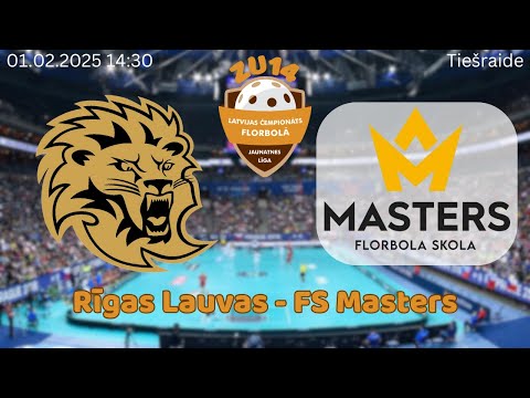 Florbols zēni U14. Rīgas Lauvas  - FS Masters / Ulbroka. Rīgā, 01.02.2025.