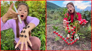 How To Make SIMPLE and Very USEFUL with single mom in forest #bushcraft #camping #outdoors #survival