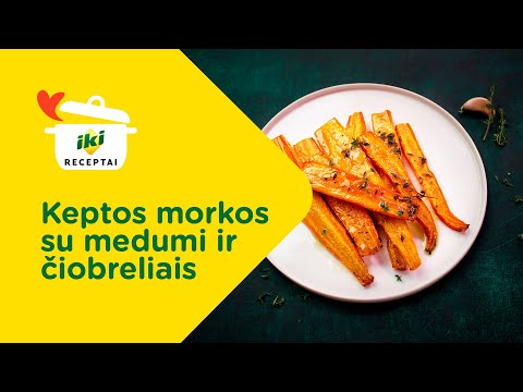 Keptos morkos su medumi ir česnaku 👩‍🍳 RECEPTAS 👨‍🍳