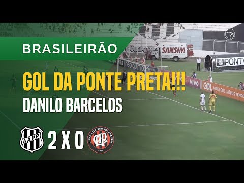 GOL (DANILO BARCELOS) - PONTE PRETA X ATLÉTICO-PR - 15/11 - BRASILEIRÃO 2017