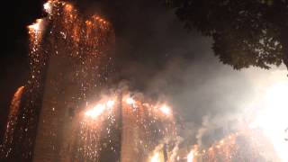 preview picture of video 'Incendio della torre montagnana palio 2014'