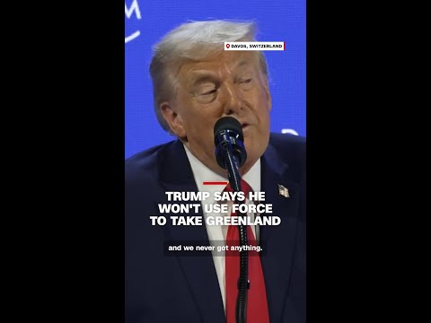Trump says he won't use force to take Greenland