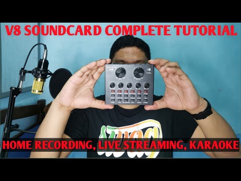 V8 SOUNDCARD: Review + How To Use (Home Recording and Live Streaming)