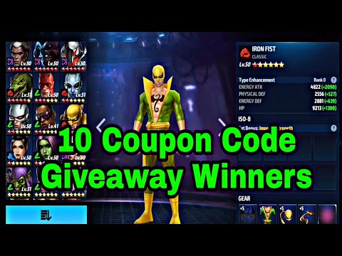Giveaway Winners & Roster Review | Do Not T2 Your Iron Fist Manually - Marvel Future Fight