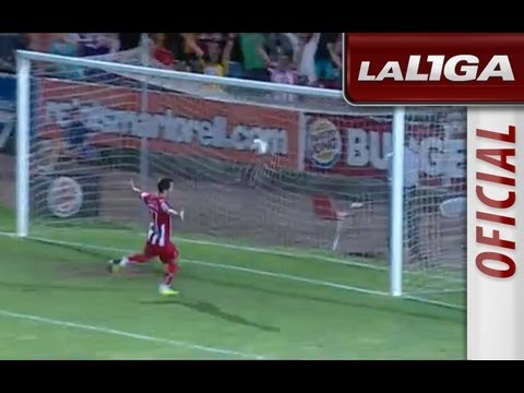 Gol de Juanlu Hens (3-0) en el Girona FC - AD Alcorcón - HD