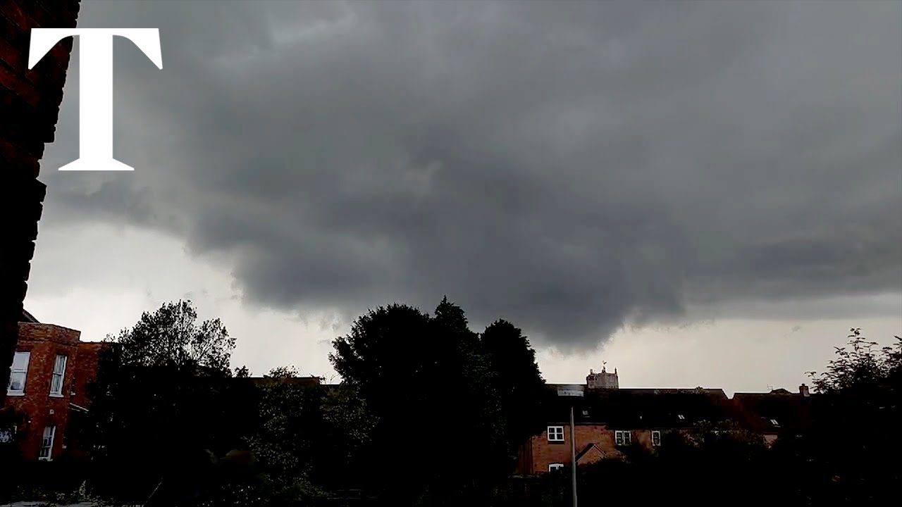 Tornado spotted over Tewkesbury as England and Wales face storm warning