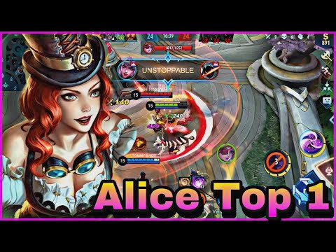 ALICE MOBILE LEGENDS GAMEPLAY 2021 - TOP 1 ALICE ~ ALICE BEST BUILD 2021 | ALICE REVAMPED NEW SKILL