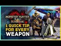 1 Quick Tip For Every Weapon in Monster Hunter Rise Sunbreak