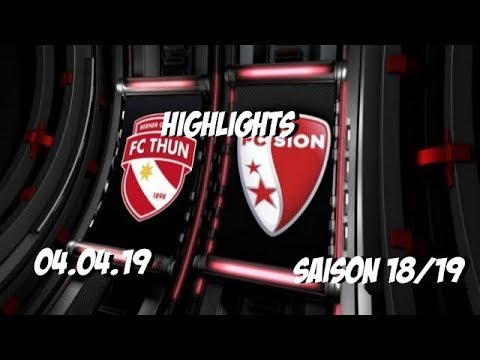 Highlights: Fc Thun vs Fc Sion (04.04.19)