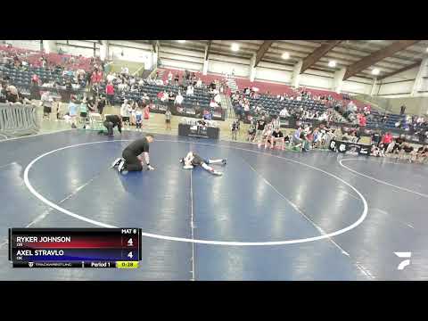 63 Lbs Quarterfinal - Ryker Johnson, OR Vs Axel Stravlo, OK 38cd