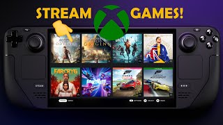 Xbox Games on Steam Deck with Game Pass! EASY SETUP for Xbox Cloud Gaming