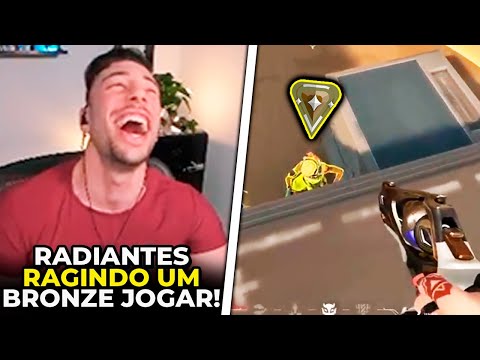REAÇÃO DE RADIANTES VENDO UM BRONZE JOGAR! STREAMERS LIBERAM NOVA AGENTE DEADLOCK - VALORANT CLIPS